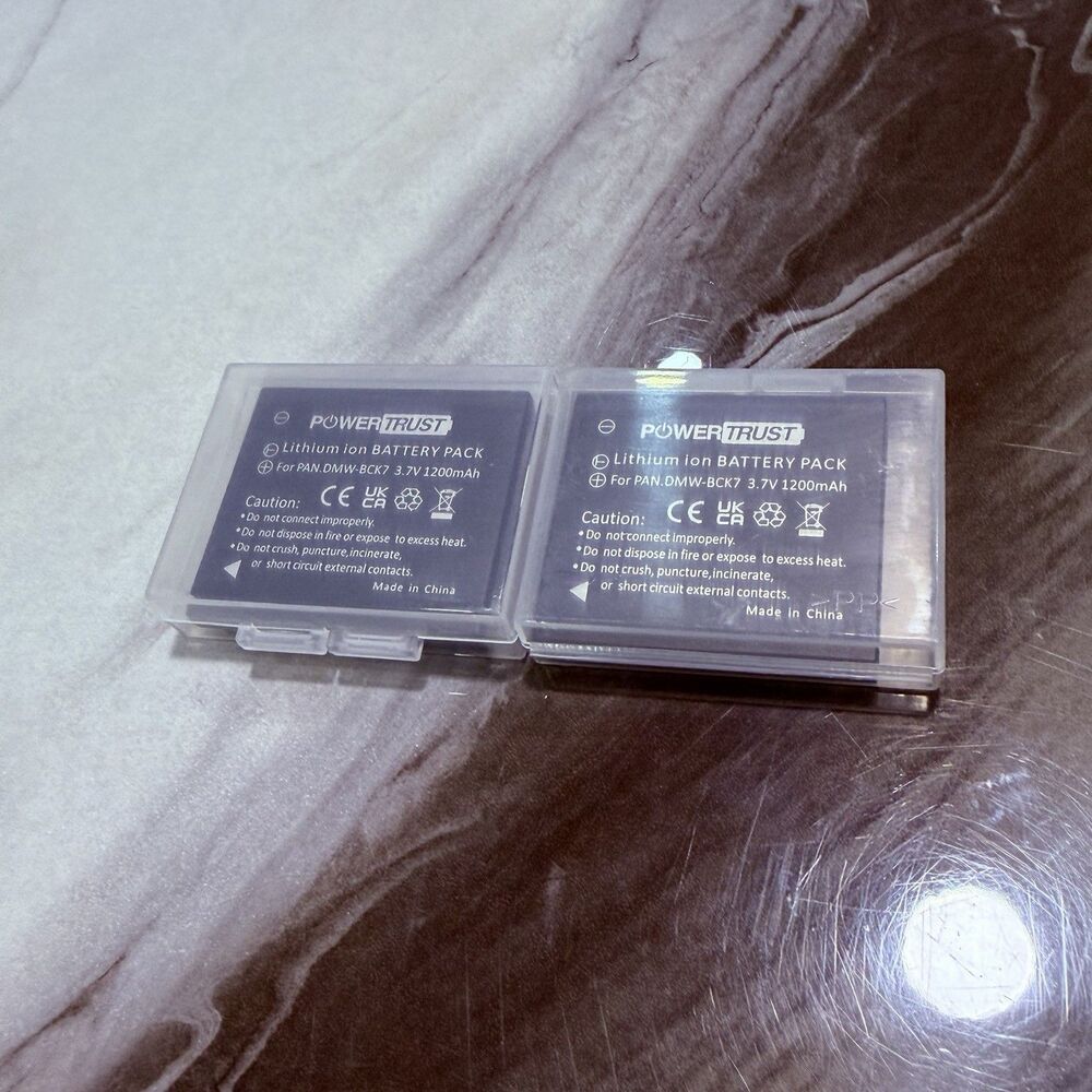 PowerTrust DMW-BCK7 Battery for Panasonic Lumix DMC-SZ1 SZ7 FH2 FH5 FH25 1200mAh
